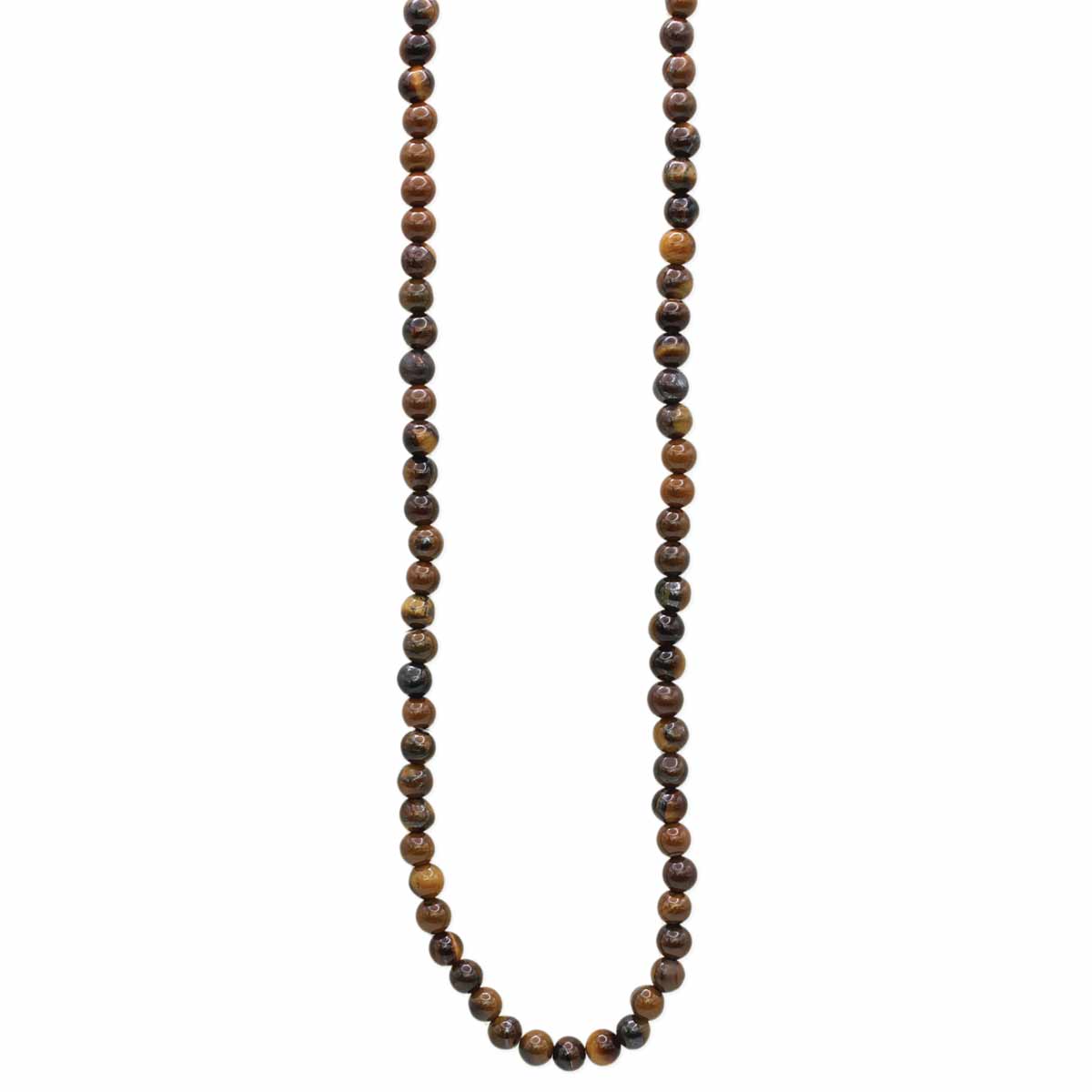 ZAD - Gemstone Essentials Tigers Eye Bead Necklace