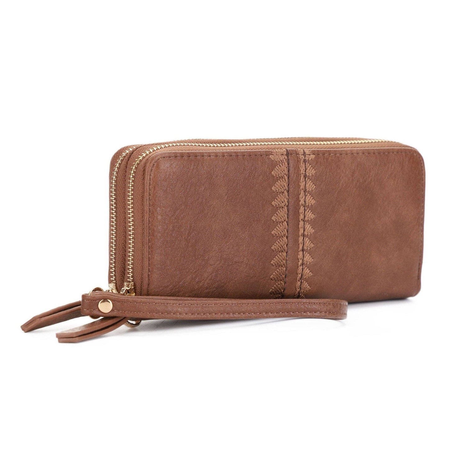 MiMi Wholesale - ES60164-6 Sherrie Double Zipper Wallet