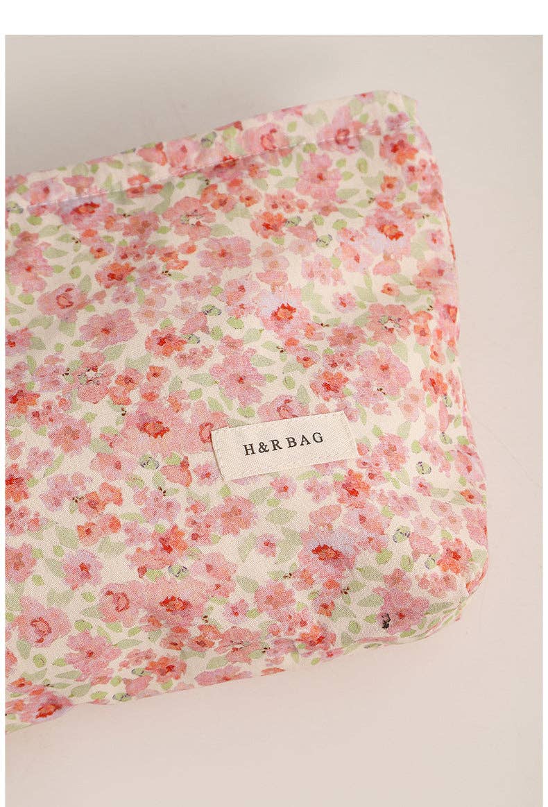 Dipped Shop - Sweet Simple Floral Print Cosmetic Bag DPB1008