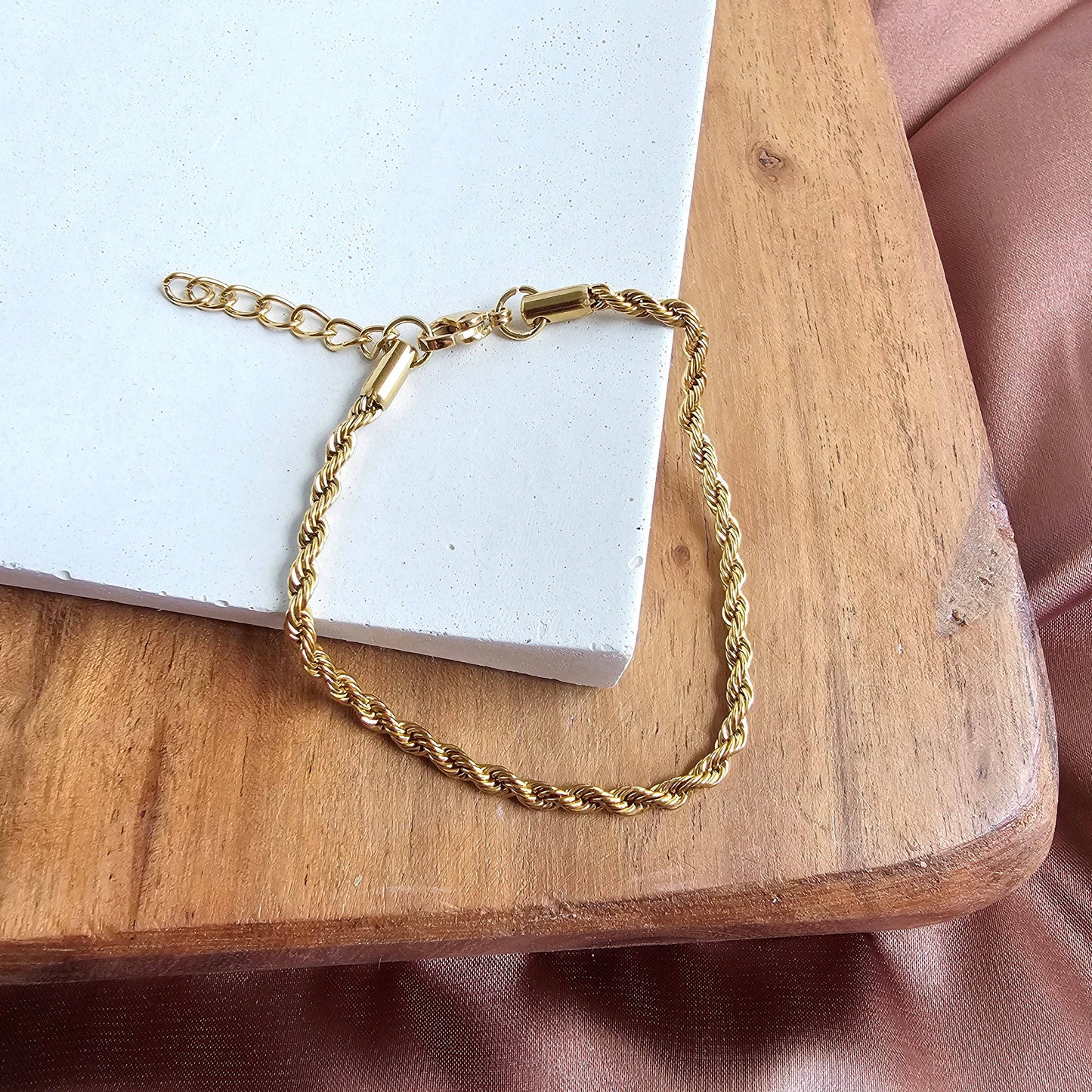Spiffy & Splendid - Luxe Gold Rope Bracelet