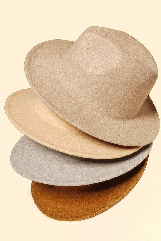JOSSLYN by wall to wall - VINTAGE WOOL BLEND FEDORA HAT 40HW311