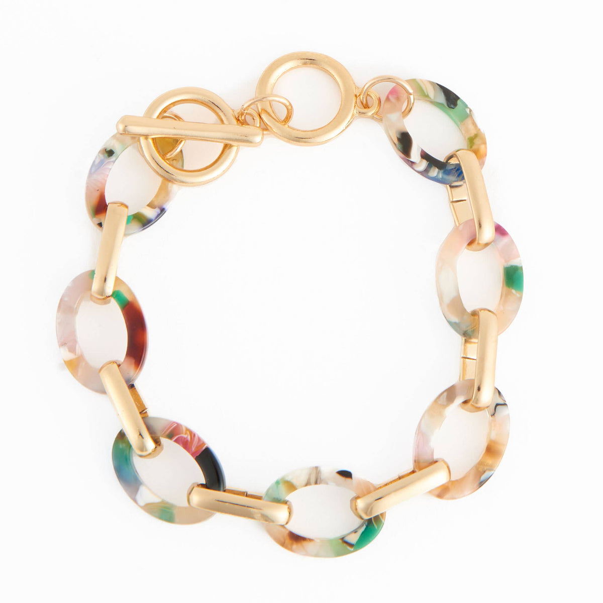 Howard's - Toggle Bracelet Shayne Acrylic Celluloid Link 6.75"