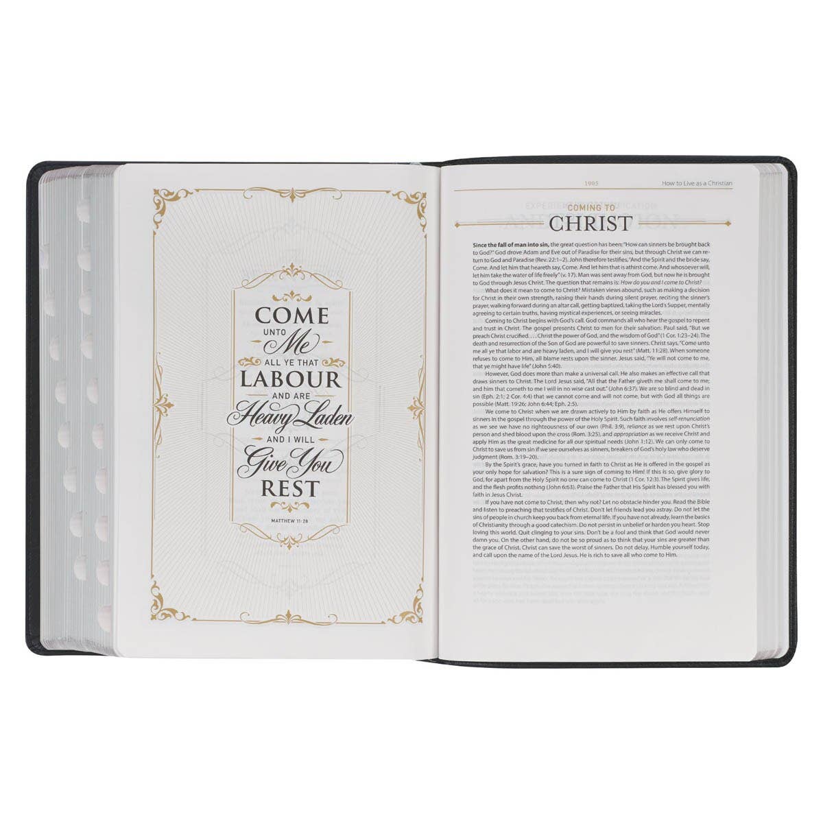 Christian Art Gifts - KJV Study Bible Faux Leather, Black