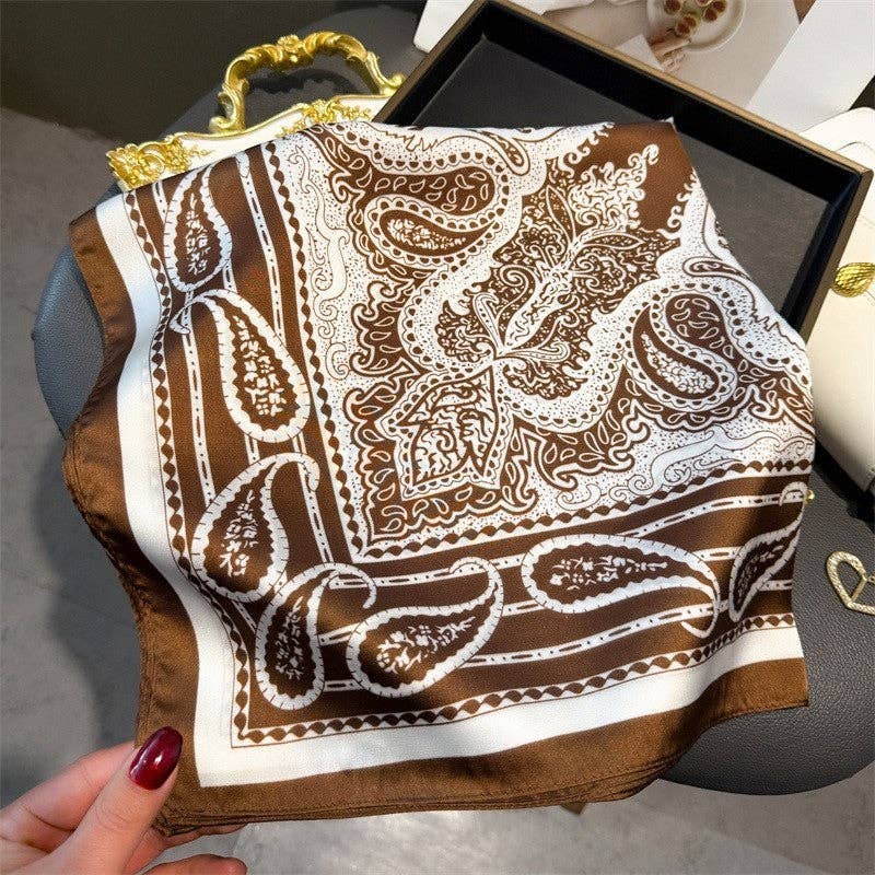 Sheer Trend - Fashion Print Square Scarf