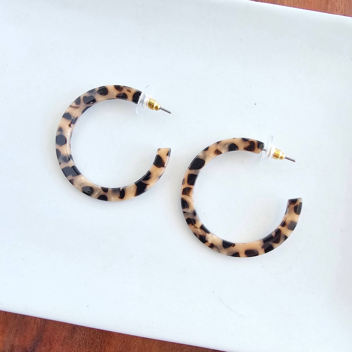 Spiffy & Splendid - Camy Hoops - Cheetah // Jewelry, Earrings, Fall