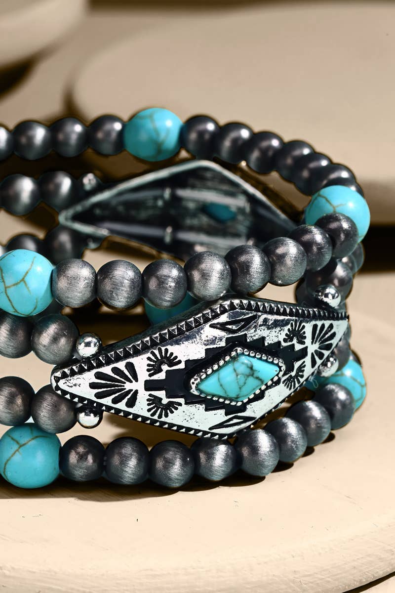 Urbanista - Beaded Western Stretch Bracelet