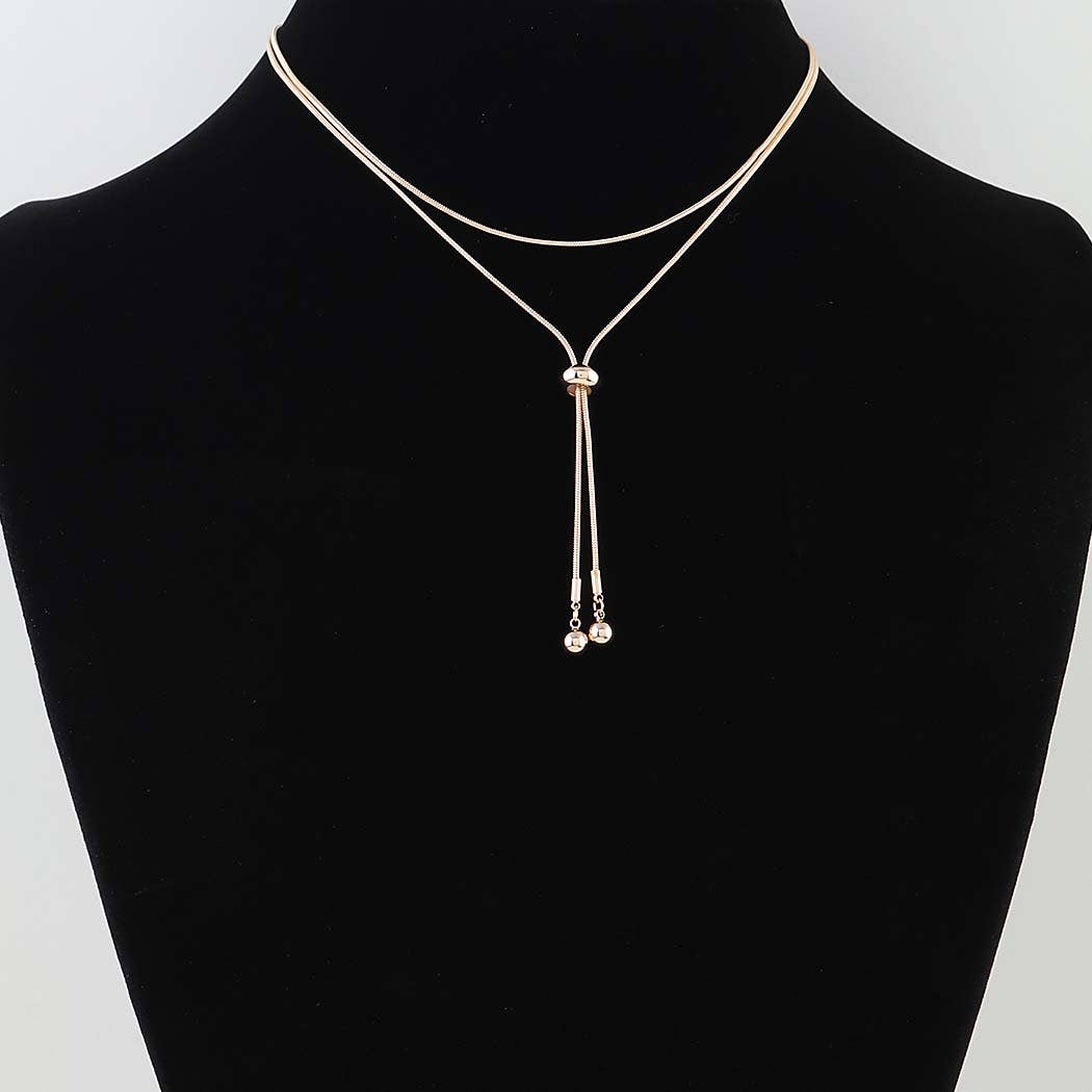 3AM BY H&D ACCESSORIES - Long Toggle Statement Drop Necklace