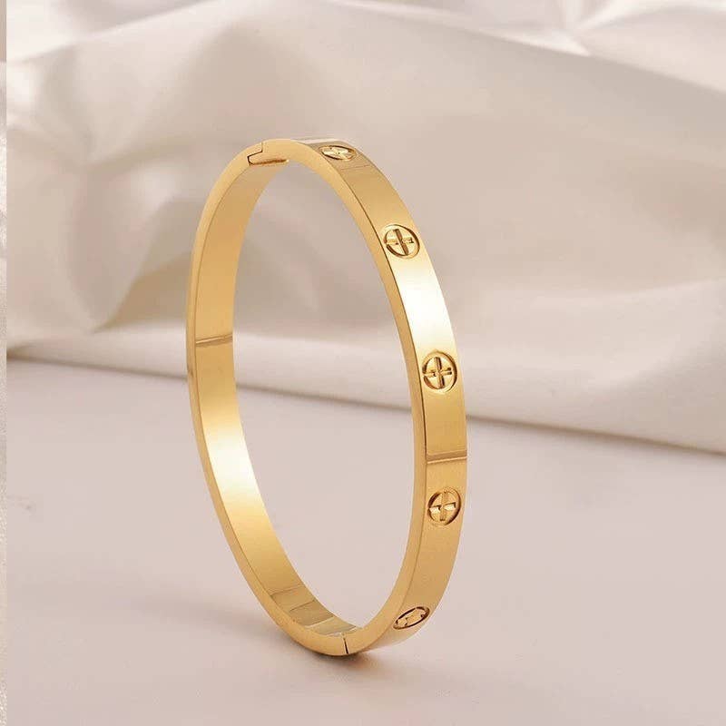 JOSSLYN by wall to wall - 18K NON-TARNISH WATERPROOF STAINLESS STEEL BANGLE | 40B5155