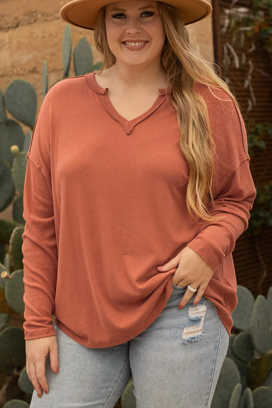 Gold Flame Plus Size Top