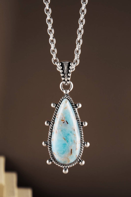 Urbanista - Western Ball TXR Hand Stone Teardrop Necklace