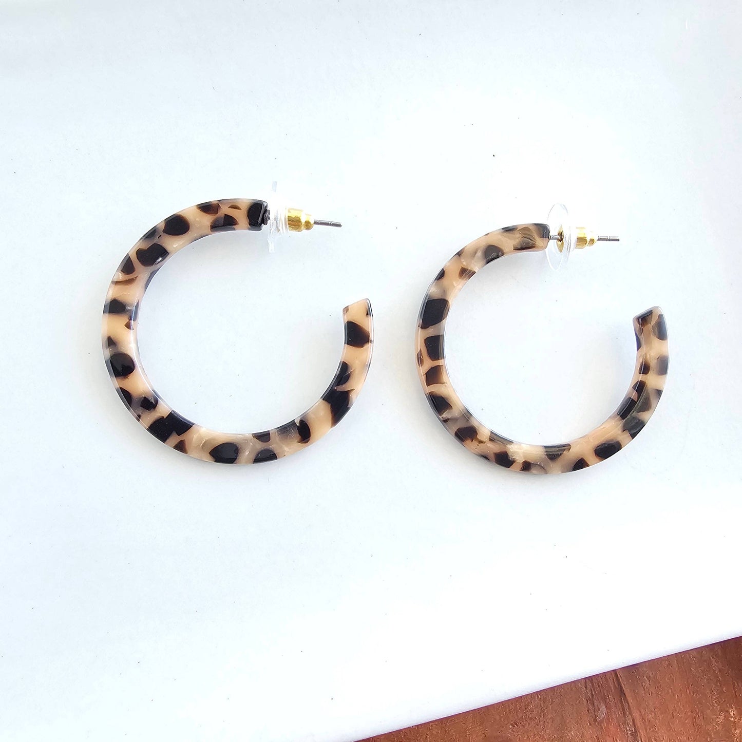 Spiffy & Splendid - Camy Hoops - Cheetah // Jewelry, Earrings, Fall