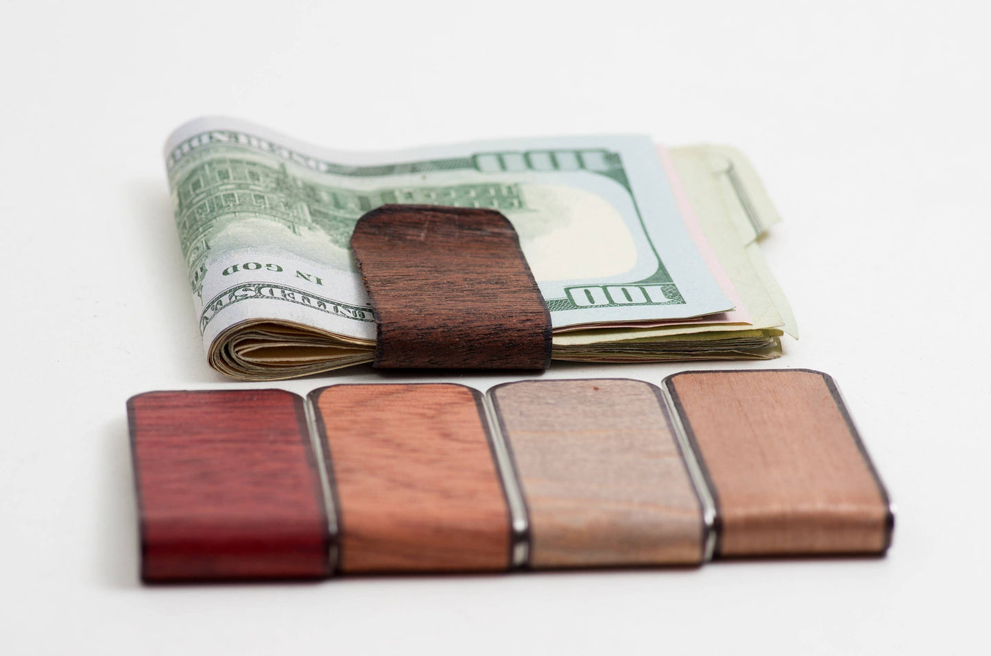 Resolute Star - Mahogany Wood Money Clip