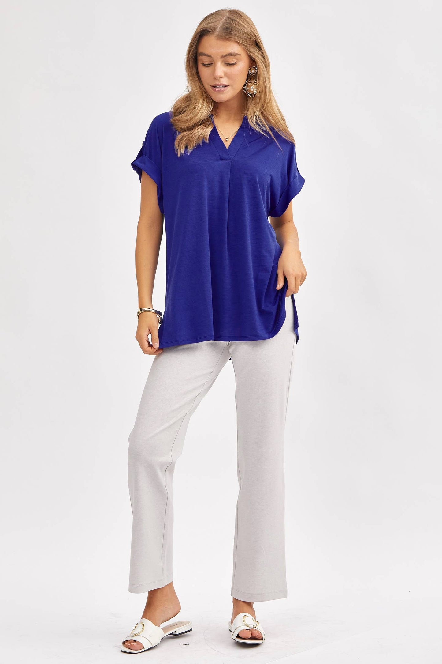 Solid Soft Dolman Sleeve Top