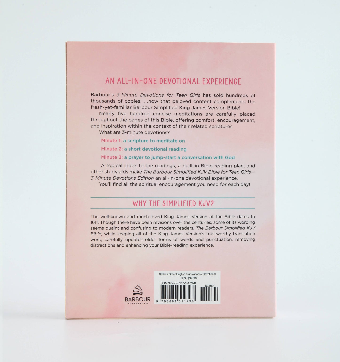 Barbour Publishing, Inc. - The Barbour Simplified KJV Bible for Teen Girls