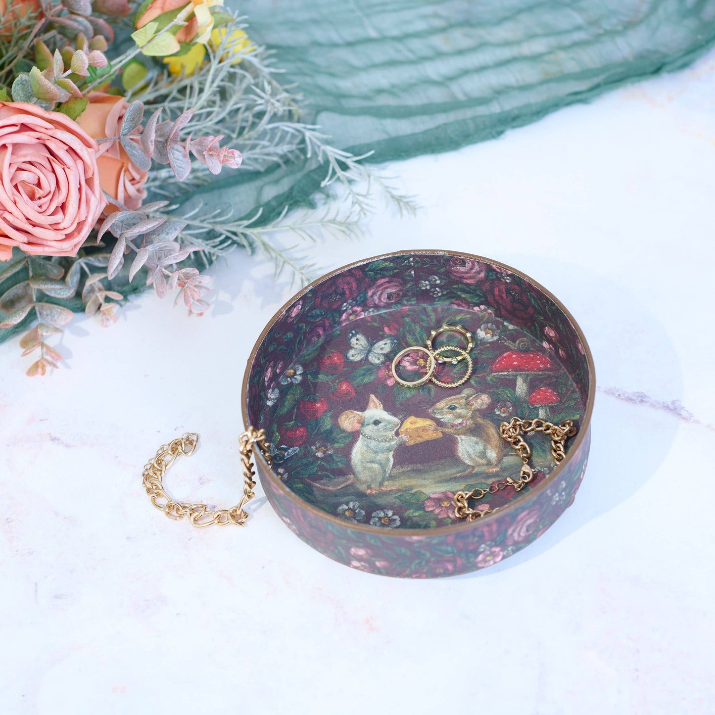 Primitives by Kathy - Mouse Love Footed Vanity Tray